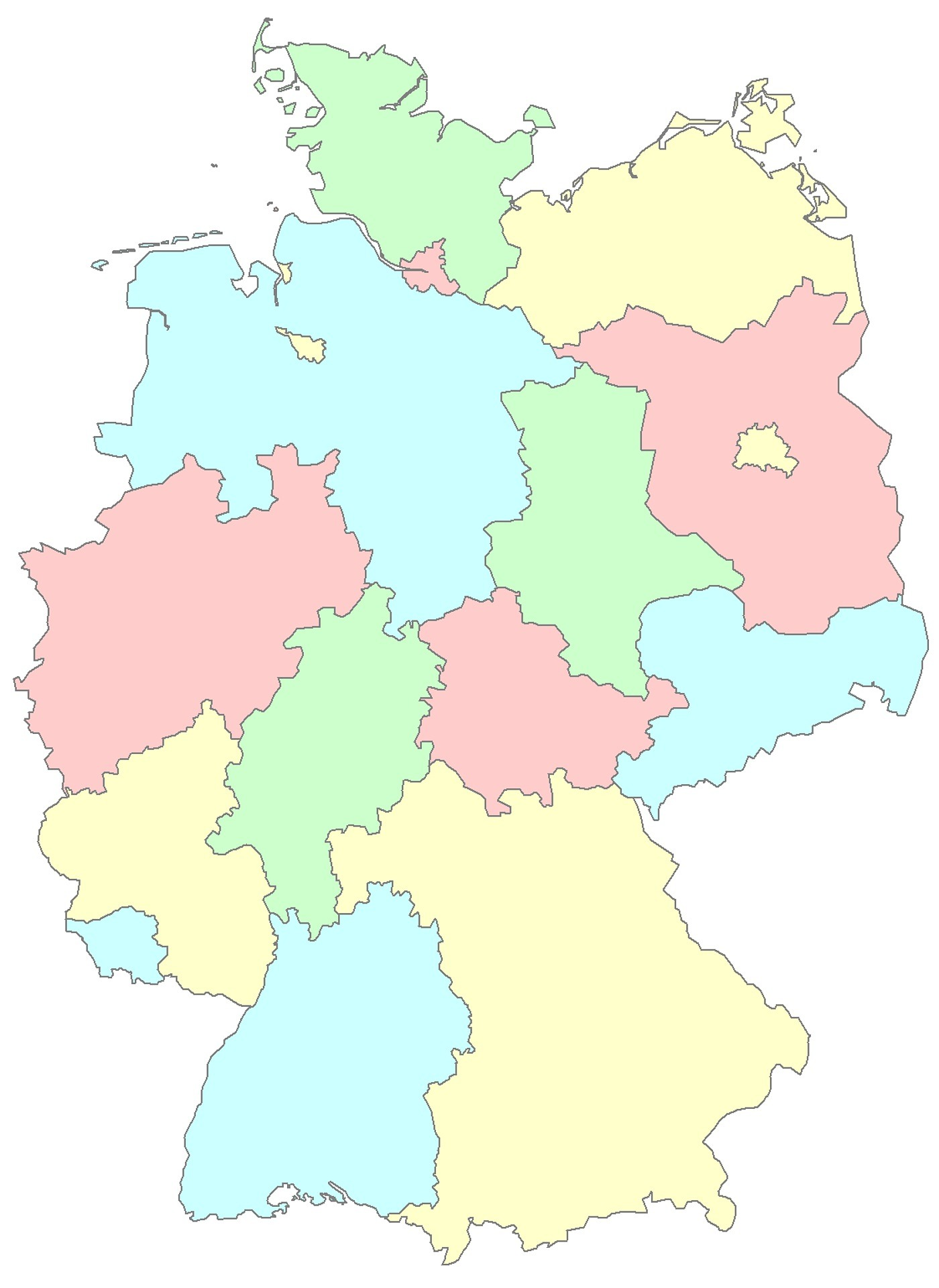 Karte von Deutschland